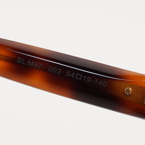 Saint Laurent SLM97 003 Eyeglasses Havana 54mm Square Frame - Picture 7 of 12